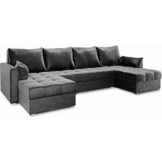 Masseno Ecksofa NAKO U-Form Grau Sofa 285cm 4-Sitzer