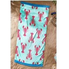 Catherine Lansfield Lobster Beach Towel - Towel Red