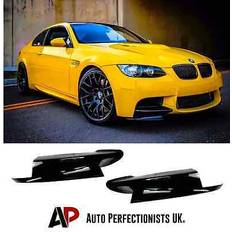 Auto Perfectionists UK BMW M3 E90 E92 E93 Gloss Black Front Bumper Corner Splitters Body Kit 2008-2013