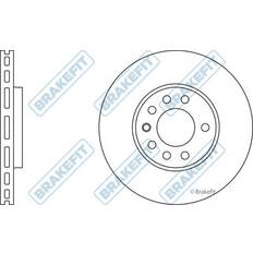 Vehicle Parts APEC 2x Brake Discs Pair Vented 288mm SDK6105 Apec Blue Set