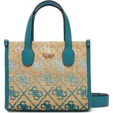 Guess Mini 2 Compartment Tote Bag - Blue