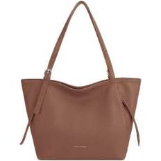 David Jones Polyurethan Shopper Taschen - Braun
