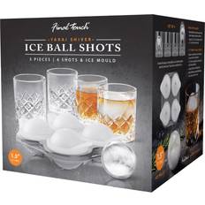 Final Touch 2.5 oz Clear Yarai Glass Set of 4 Shot Glass