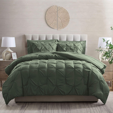 Nestl Pinch Pleat Bed in a Bag Twin XL Bed Linen Green