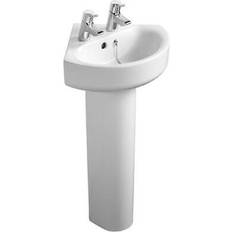 Ideal Standard Arc Corner Basin 450mm Wide 2 Tap Hole