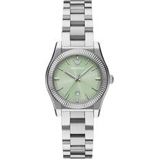 Emporio Armani Green Dial Stainless Steel Strap Ladies Watch AR11656