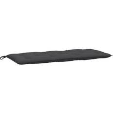vidaXL Hynde Til 120x50x7 cm Stof Meleret Antracitgrå Havebænk