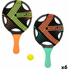 Sandbox Toys Colorbaby Neoprene Plastic Beach Spades and Ball Set 6 Units