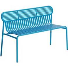 Garden & Outdoor Furniture Petite Friture Banc Avec Dossier Week-end Bleu Aluminium Garden Bench