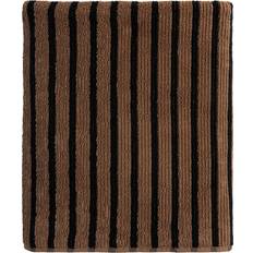 Parachute Organic Resort Stripe Sheet in Camel With Soft Bath Towel Brown, Black