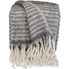 Parkland Collection Nagar Transitional Gray 52 x 67 Woven Handloom Throw Blankets Grey