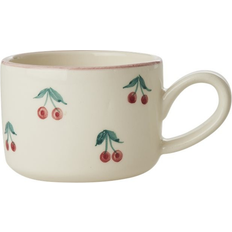 Rice Cups Rice Cappuccino Ceramic 20 cl Cherries Mug 20cl