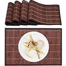 Bamboo Cloths & Tissues Relaxdays Tischset 4x 45 x 30 cm Platzdeckchen