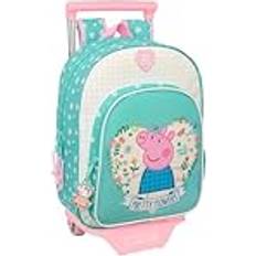 School Bags Safta Peppa Pig Pretty Flowers Backpack - Mint/Pastel Yellow