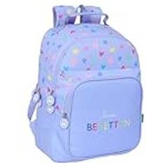 Purple Backpacks Safta Benetton Lila School Backpack - Lilac