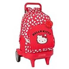 Red School Bags Safta Large Backpack with Wheels - Compact Evolution