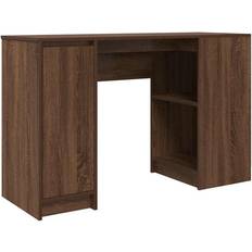 vidaXL 120 x 42 x 76 cm Konstrueret Træ Brun Egetræsfarve Skrivebord