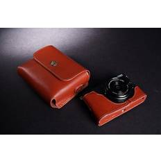 TP Original Genuine Real Leather Full Camera Case Bag Cover Pouch for Fujifilm X70 Brown
