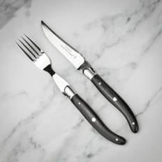 Boxed Laguiole Knife and Fork Ebony
