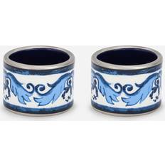 Ceramic Napkin Rings Dolce & Gabbana Set 2 Medium Ceramic Rings Multicolor Onesize Napkin Ring