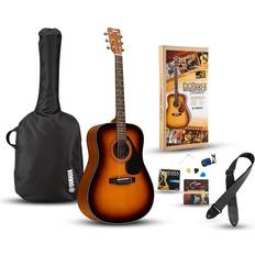 Yamaha GigMaker Standard Acoustic Guitar w Gig Bag Tuner Strap and Picks