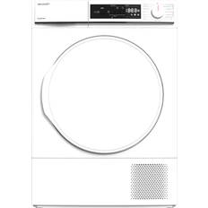 Sharp Wärmepumpentrockner 8 kg Weiß LED-Display BubbleDrum KD-NHA8S7PW21-DE Weiß