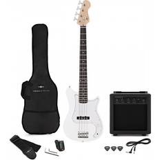 Gear4music Visionstring 3/4 Bass Guitar Pack White