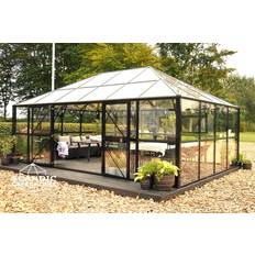 Scandic Greenhouse Drivhuse Scandic Greenhouse Gefion Cube 19.4m² Sort Hærdet glas