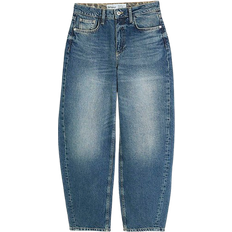 River Island Seamed Barrel Jeans - Blue Denim