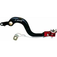 Apico Motocross Enduro Forged Rear Brake Pedal for Honda CRF250R 04-09 Black Red
