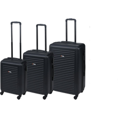 4 hjul - Hårda Resväskeset Excellent Proworld Suitcase 3 delar - Black