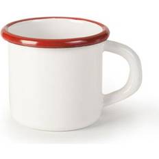 Ibili Emaljerad Stålmugg 20 x 8 x 8 cm White/Red Mugg