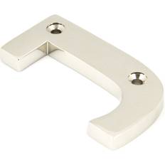 Door Levers From The Anvil Polished Nickel Letter J