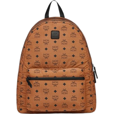 Backpacks MCM Stark Packable Backpack In Monogram Nylon Medium - Cognac