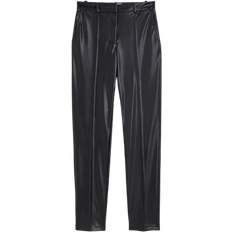 H&M Coated Tailored Trousers - Black