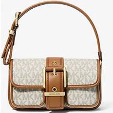 Natur Handväskor Michael Kors Colby Extra-Small Signature Logo Shoulder Bag - Natural