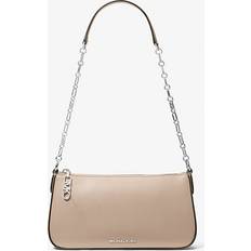 Natur Väskor Michael Kors Empire Medium Leather Chain-Link Pochette - Natural