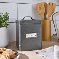 Grey Biscuit Jars Dunelm Industrial Tin - Grey Biscuit Jar