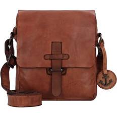 Urban Poets Leather Shoulder Bag 25 cm - Brown