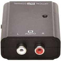 Xtrempro AVD-325 Analog to Digital Audio Converter & 2 RCA L-R to Toslink Spdif Optical & Coaxial