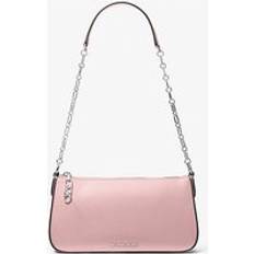 Michael Kors Skinn Kuvertväskor Michael Kors Medium Leather Chain-Link Pochette - Pink