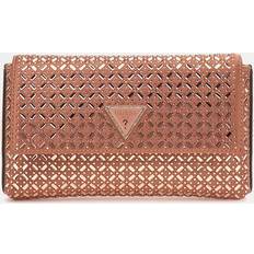 Guess Clutches Guess Zalina Satin Rhinestone Clutch - Brown