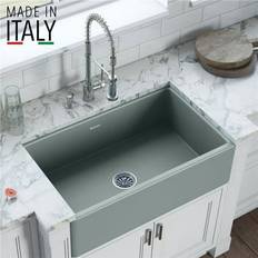 Full-Size Sinks on sale FinalCut Fireclay Reversible Farmhouse Apron 30 x 20 in