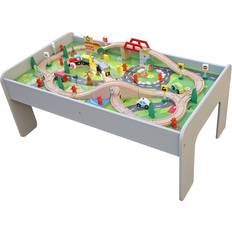 Pidoko Kids Train Table with Train Set & Accessories 90pcs