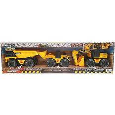 Mighty Tuff Crew Friction Powered Dump Truck Vehicles Set of 3