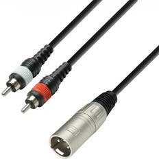 Kablar Adam Hall 3 Star XLR to Twin RCA Cable 3m