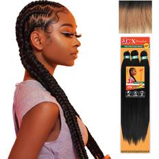 Hair Wefts on sale Sensationnel X-Pression Prestretched Braiding Hair 3x Braid 58 Inch All Kanekalon Flame Retardant Synthetic Braid for Box Braids and Twists 4 Pack