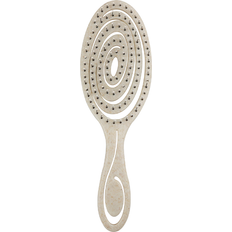 White Hair Brushes LimbO Hair Detangling Brush W Ultra-Soft Bristles Glide Through Tangles White