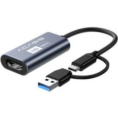 Capture & TV Cards Acasis Official Store, 1080P60HZ Video Capture Card with VC-002 HDMI HD Cable