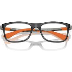 Glasögon & Läsglasögon Ray-Ban RB1549 Optics Kids Gunmetal Gummi Orange Montura Rensa Lentes Polariserade 48-16